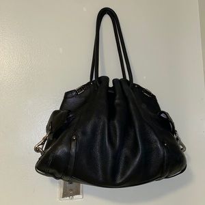 Cole Haan black leather shoulder bag
